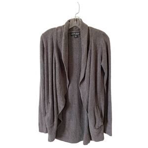 Barefoot Dreams Soft Open Front Cardigan Dark Gray Size XS